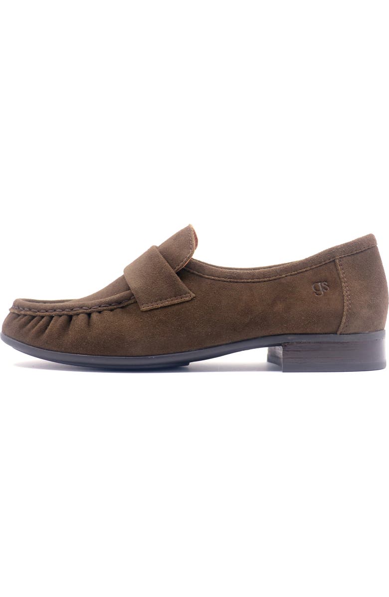 Gentle Souls Crew Woven Leather Loafer, Alternate, color, Moss Suede