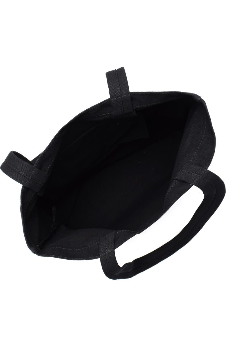 New Amsterdam Leatherworks Eden Canvas Tote Bag, Alternate, color, Black