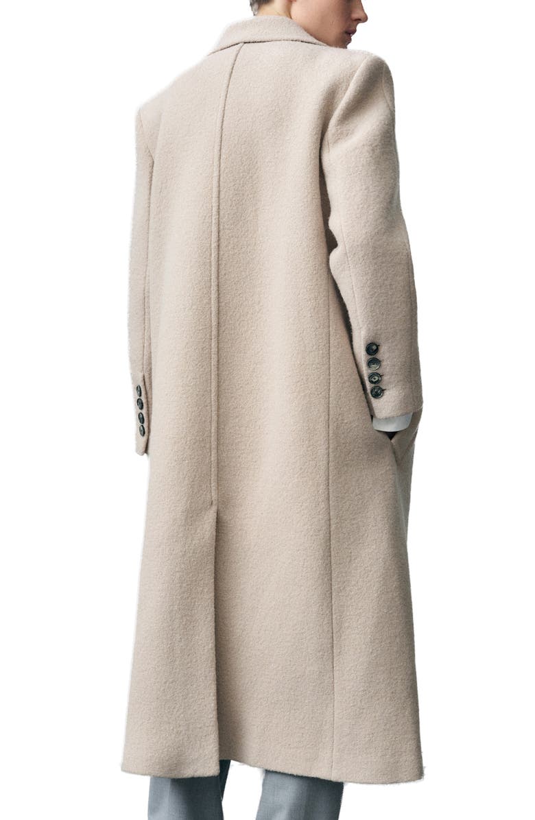 MANGO Double Breasted Wool Coat, Alternate, color,