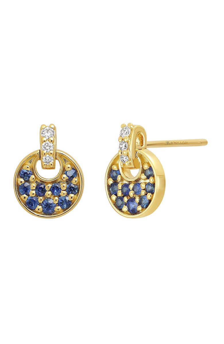 Bony Levy El Mar Pavé Sapphire & Diamond Stud Earrings, Main, color, 