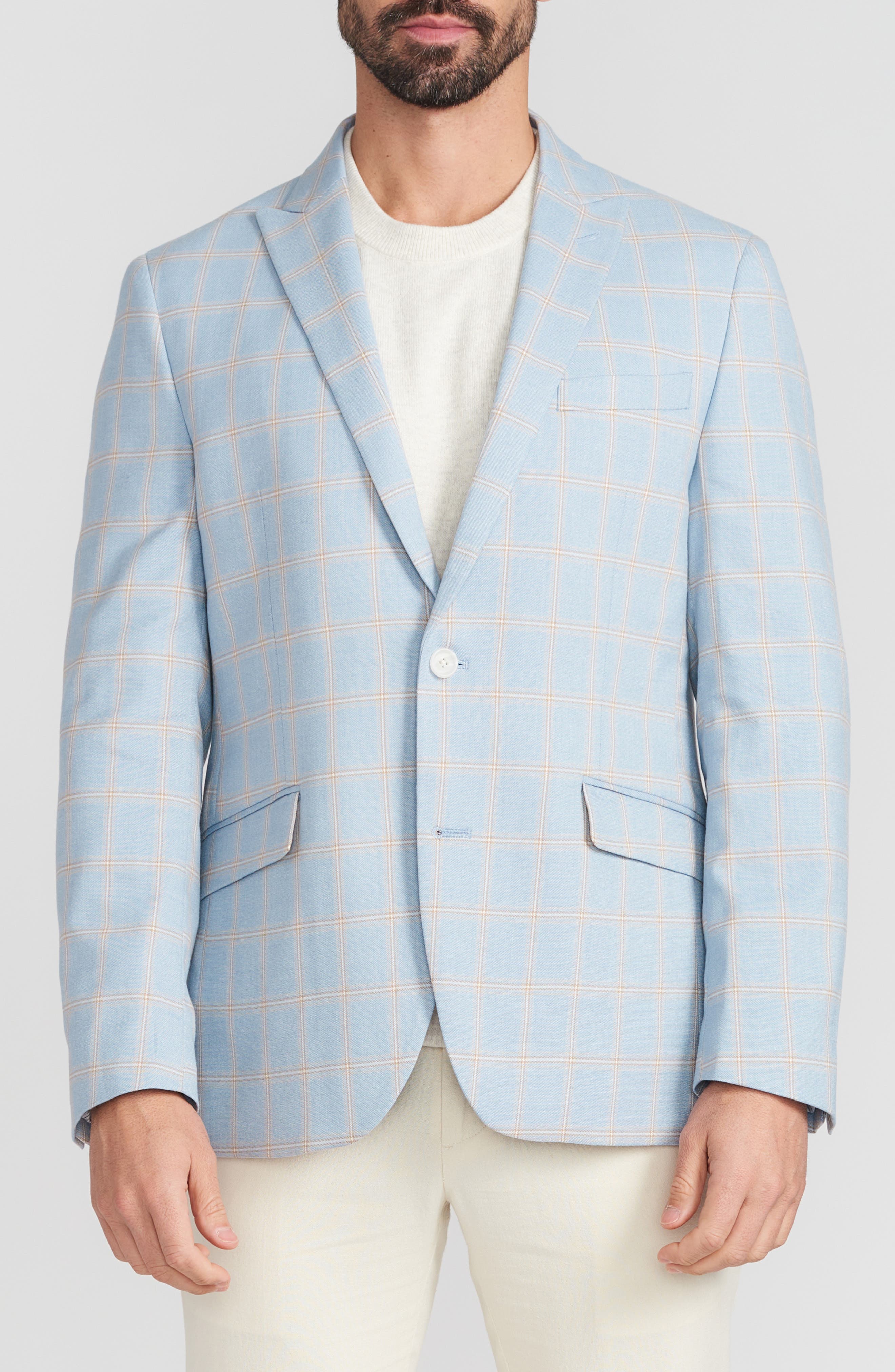SAVILE ROW CO Blue Plaid Sport Coat