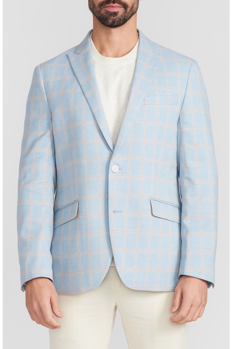 Blue Plaid Sport Coat, Main, color, BLUE