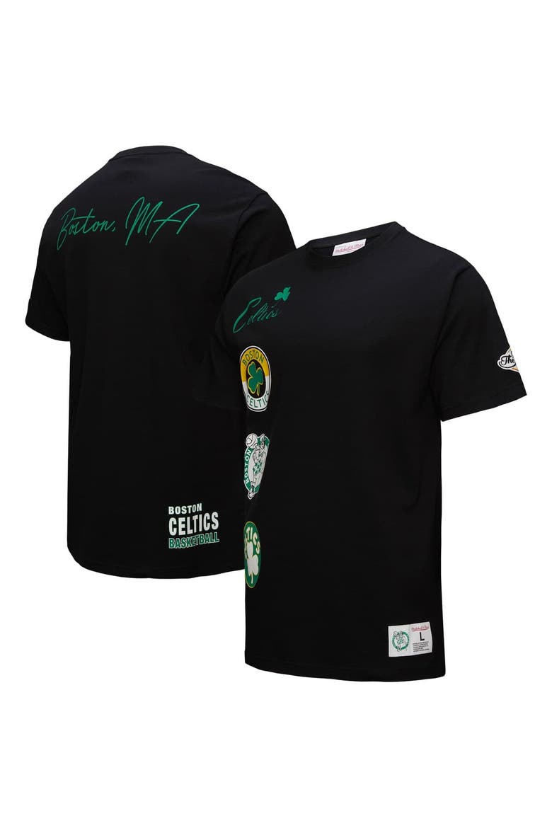 Men's Black Boston Celtics Black Out Collection Vintage Premium T-Shirt, Main, color, Black