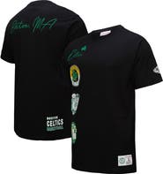 Mitchell & Ness Men's Black Boston Celtics Black Out Collection Vintage Premium T-Shirt