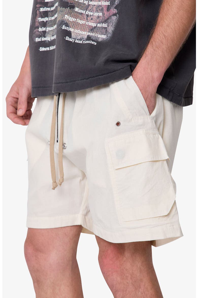 Mesh Mud Cargo Shorts, Alternate, color, OFF WHITE