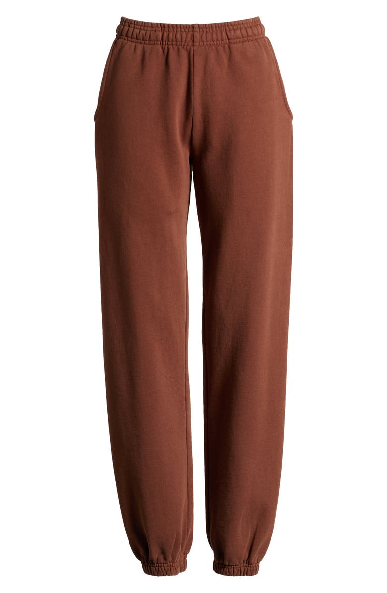 Melody Ehsani Gender Inclusive Heavy Fleece Sweatpants, Alternate, color, Milk Chocolate