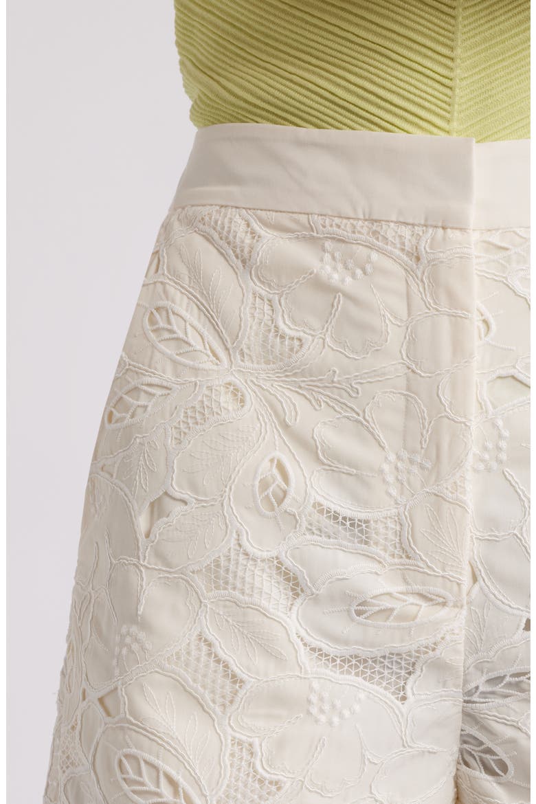 Tonara Broderie Anglaise Shorts, Alternate, color, WHT