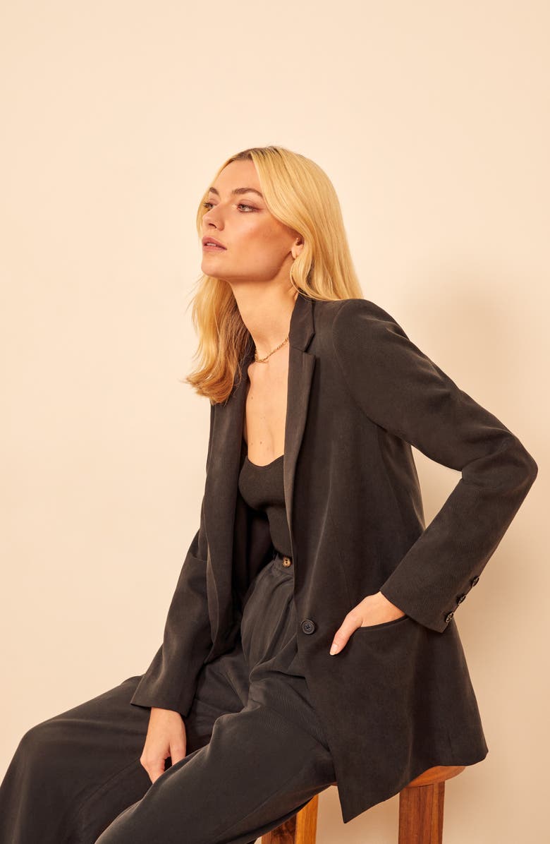 Reformation Major Twill Blazer, Alternate, color,