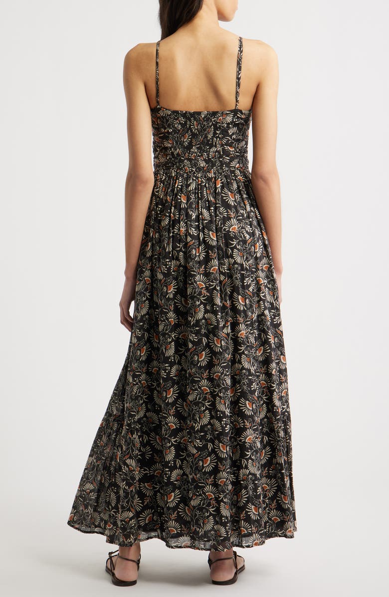 Rails Palm Floral Print A-Line Dress, Alternate, color, Cassia