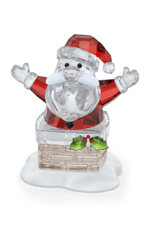 Holiday Cheers Santa and Chimney Ornament