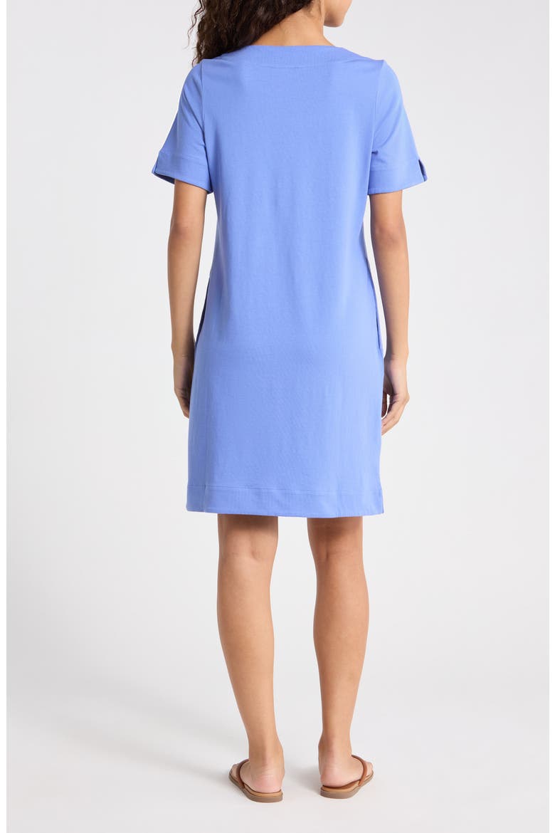 Island Scape Braided Trim Dress, Alternate, color, BLUE COVE