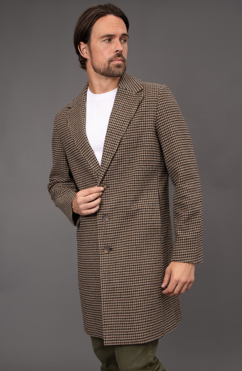 Bagatelle Houndstooth Felted Topcoat, Alternate, color, 