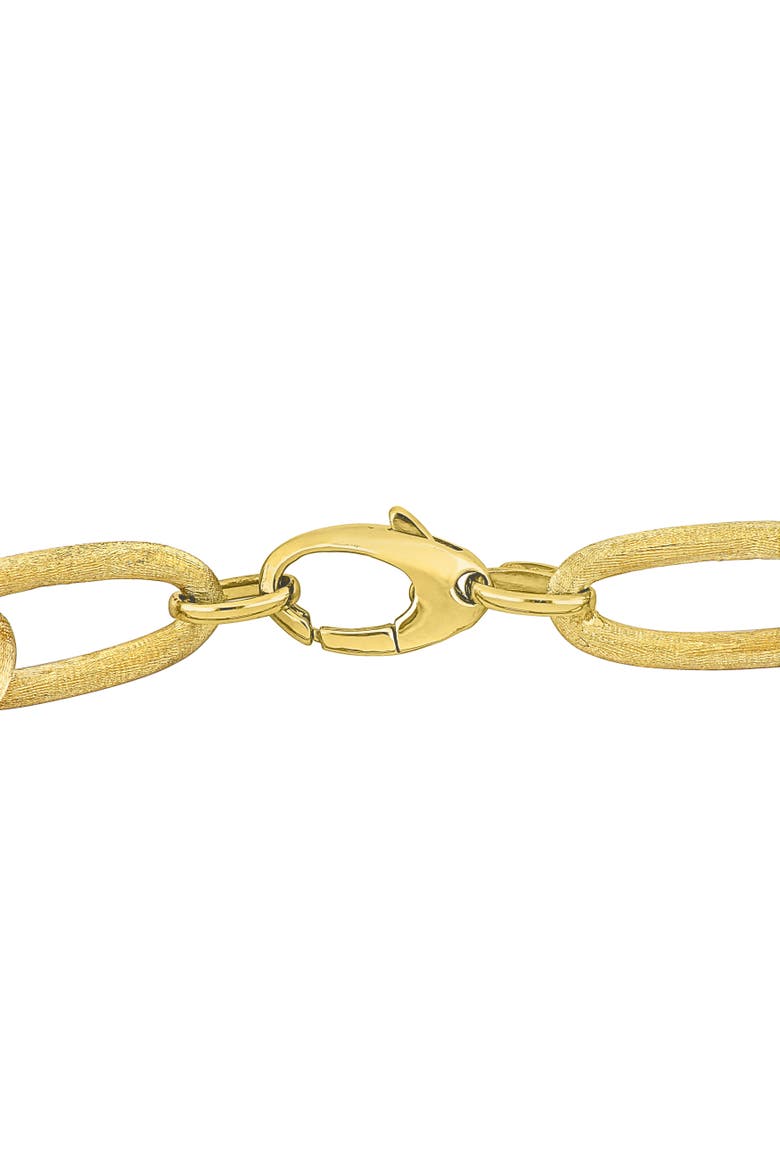 Diamond Oval Link Bracelet 14k, Alternate, color, 14k Yellow Gold