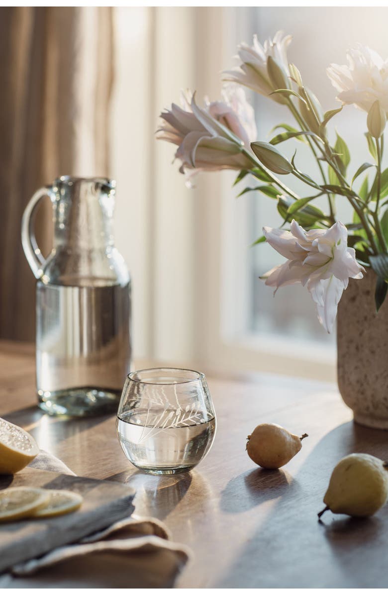 Villa Lua Home Blown Glass Jug, Alternate, color, Clear