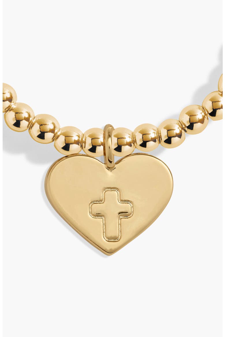 A Little 'With Faith All Things Are Possible' Bracelet, Alternate, color, Gold Plated