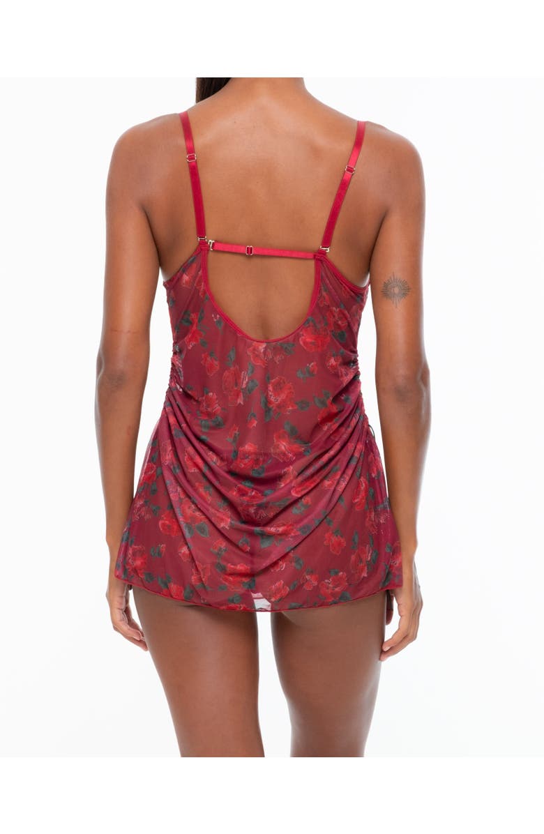 One Empire Kyara Babydoll, Alternate, color, Burgundy