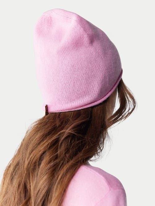 Gobi Mongolian Cashmere Cashmere Hat And Sweater Set In Pink Frosting