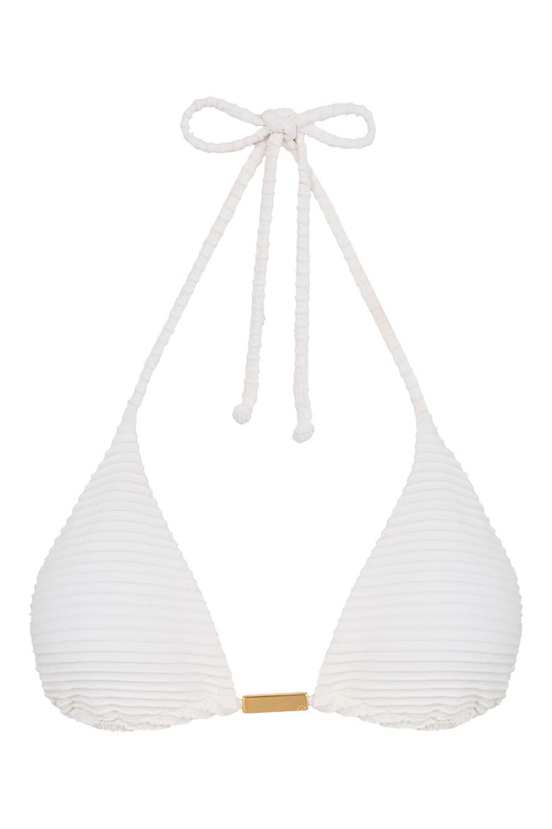 Triangle Bikini Top, Alternate, color, OFF WHITE