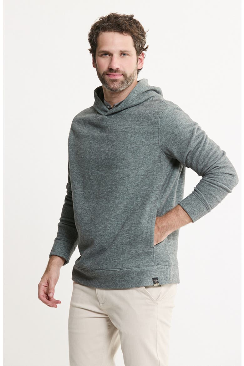 Textured Pullover Hoodie, Alternate, color, CHARCOAL