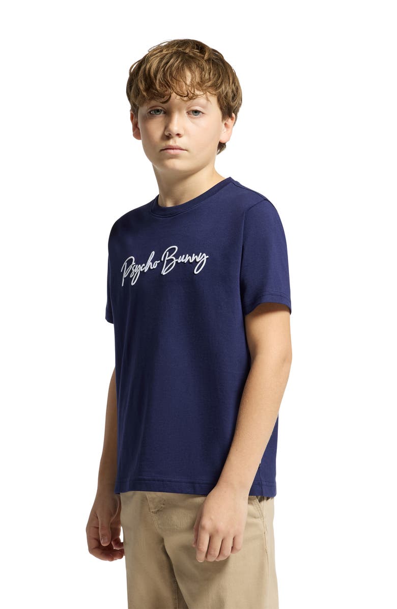 Psycho Bunny Kids' Genesee Embroidered T-Shirt, Alternate, color, 