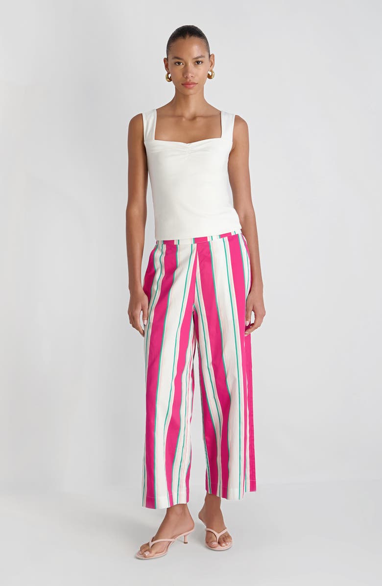 French Connection Maisie Sweetheart Neck Jersey Tank, Alternate, color, Summer White