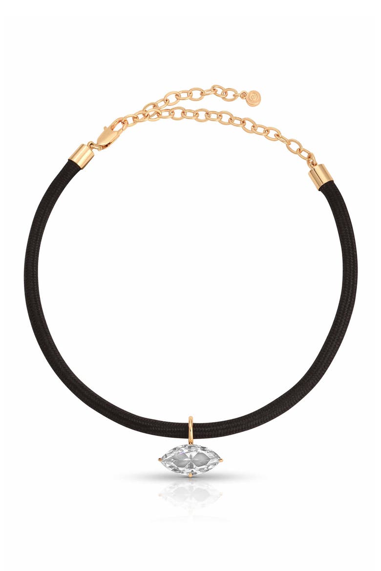 Statement Marquise Crystal Choker, Main, color, CLEAR