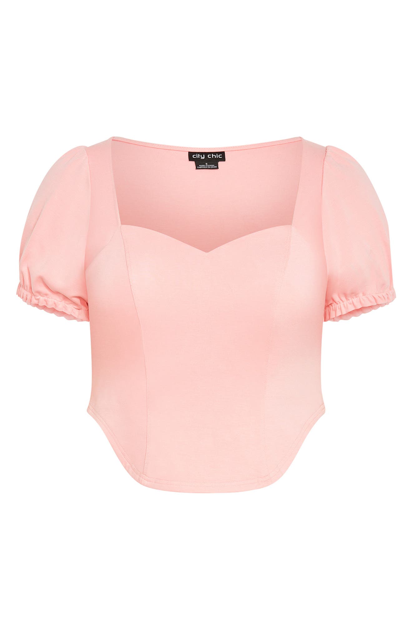 Puff Sleeve Corset Top