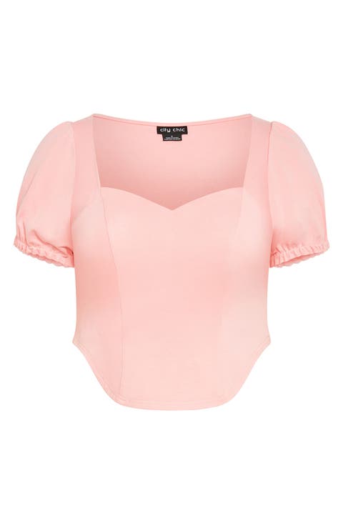 Puff Sleeve Corset Top