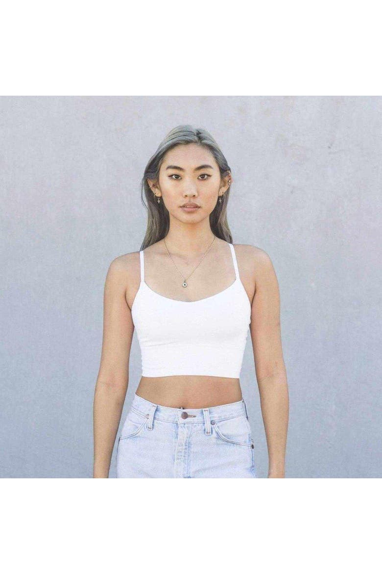 Soft Cami Bra Top, Alternate, color, Black