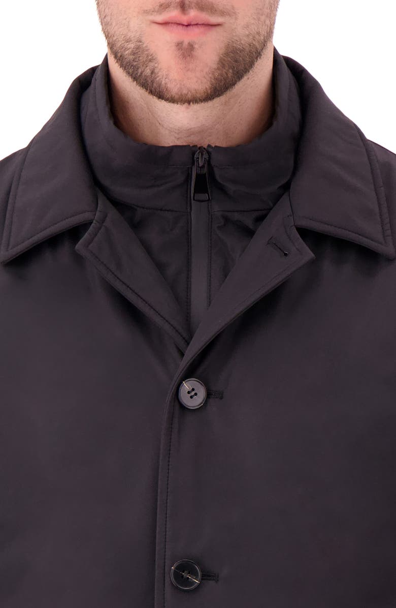 Victor Emmanuel Removable Mock Neck Water Resistant Jacket, Alternate, color, Black