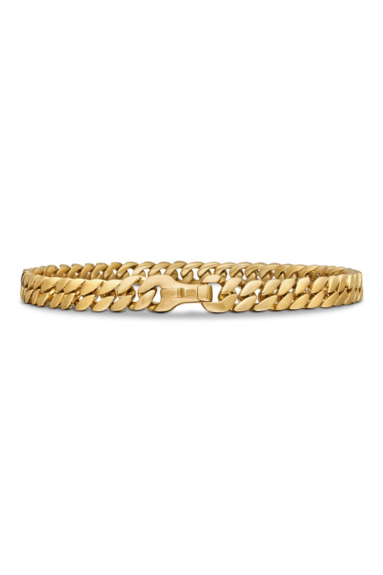 6mm Men's Curb Chain Bracelet in 18K Yellow Gold, Alternate, color, 18K YELLOW GOLD