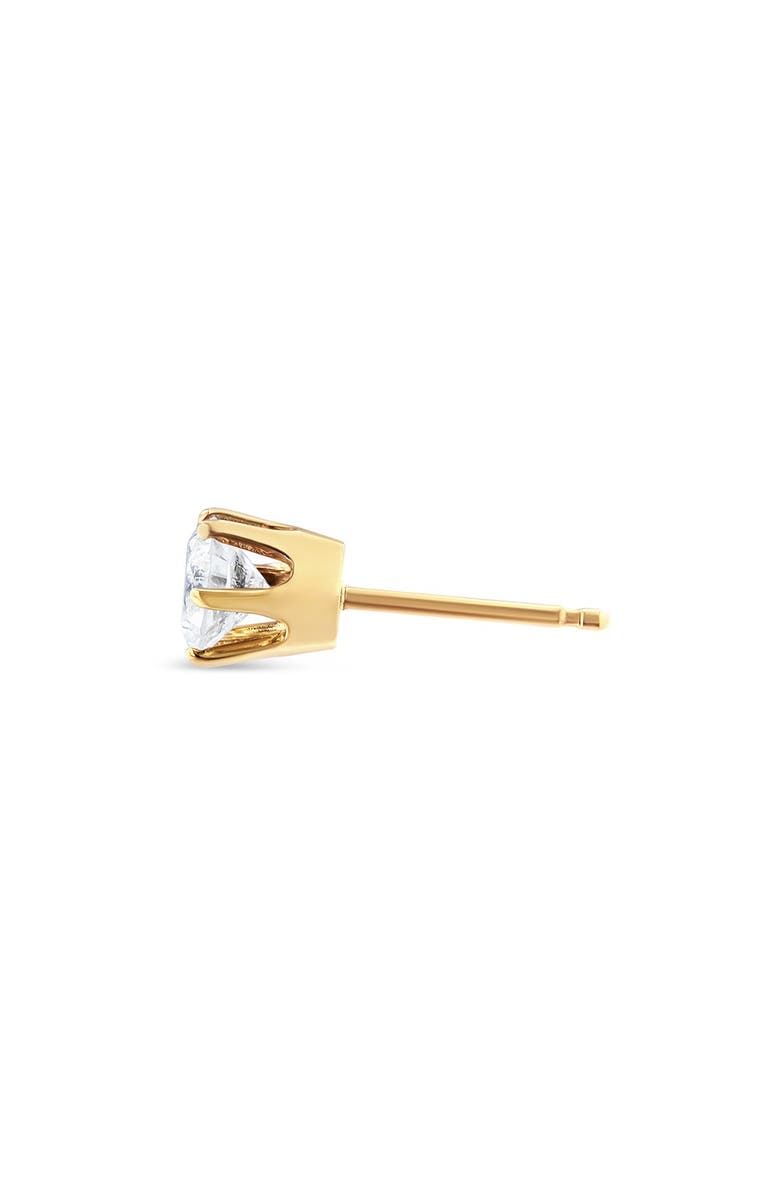 Haus of Brilliance 14K Yellow Gold 3/8 cttw Diamond Single Solitaire Stud Earring, Alternate, color, Yellow