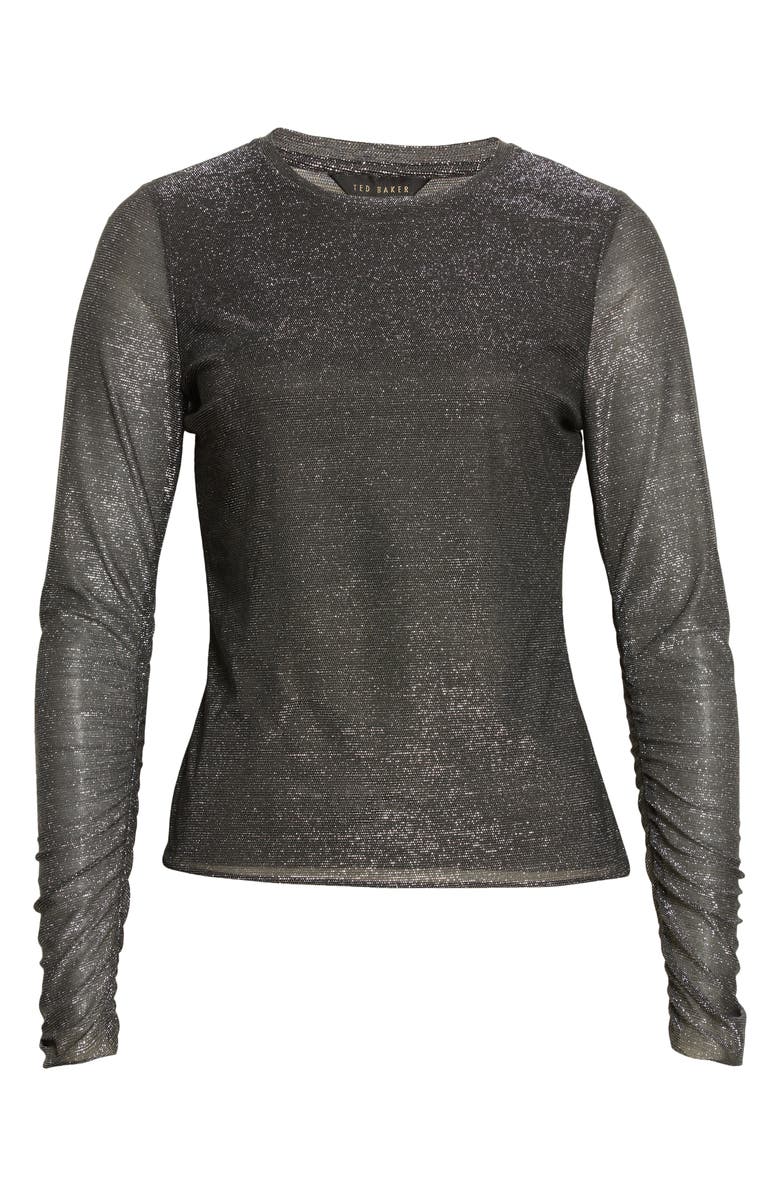 Ted Baker London Genini Glitsy Metallic Top, Alternate, color, 