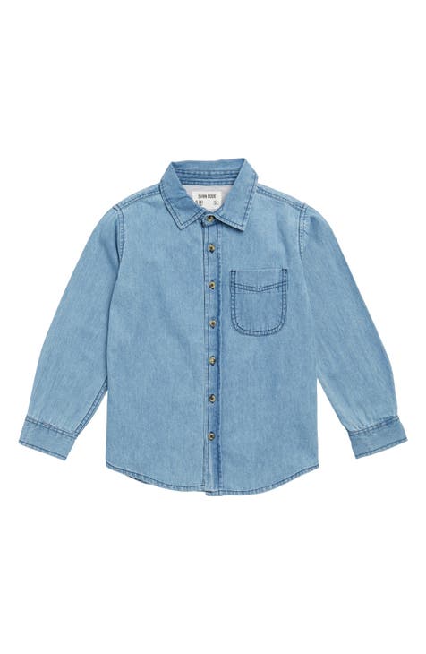 Kids' Bolton Denim Button-Up Shirt (Big Kid)