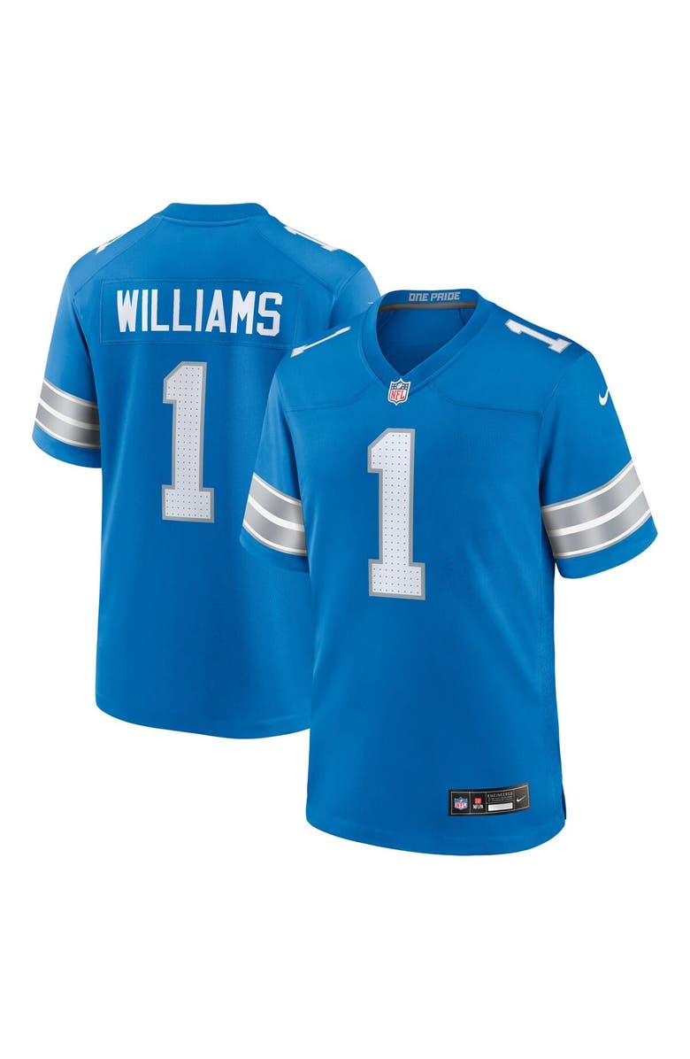 Nike Men's Nike Jameson Williams Blue Detroit Lions Game Player Jersey, Main, color, Blue