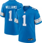 Nike Men's Nike Jameson Williams Blue Detroit Lions Game Player Jersey