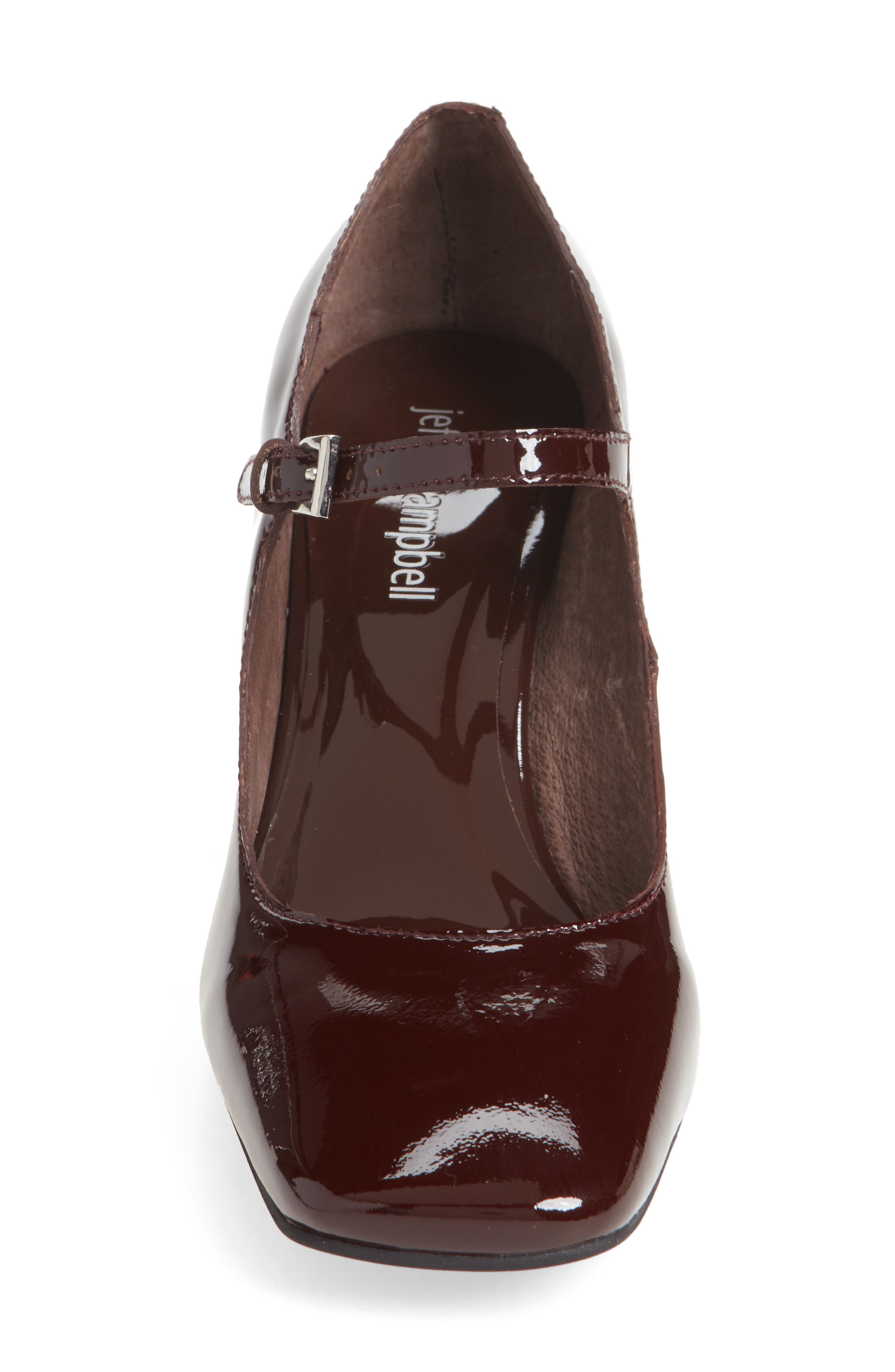 Bourdin Mary Jane Pump, Alternate, color, DARK BROWN PATENT
