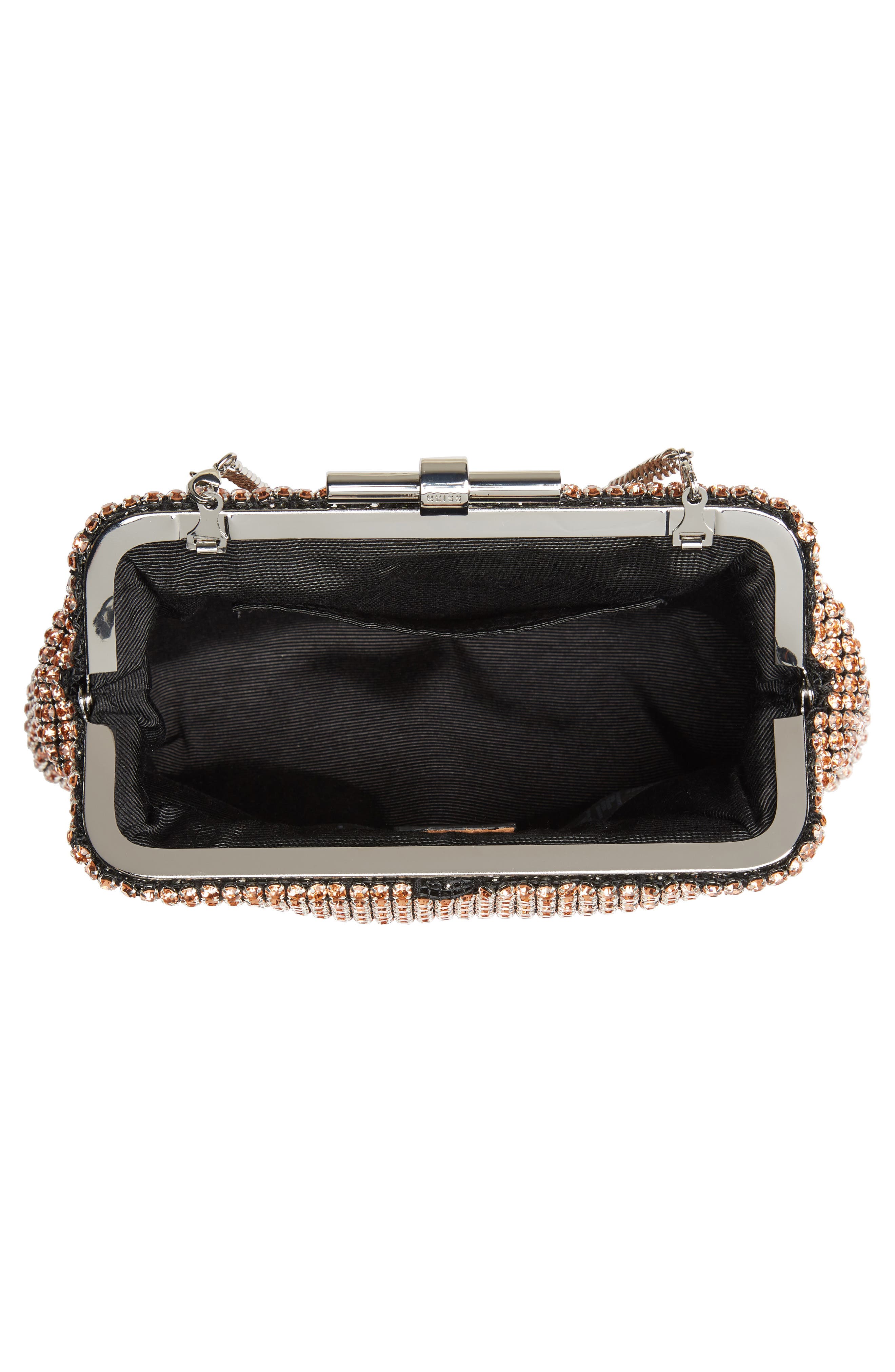 Reiss Adaline Crystal Embellished Frame Clutch, Alternate, color, Pasman Pink