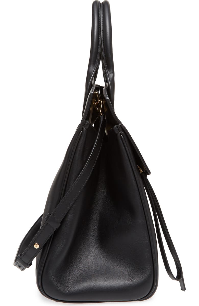 FERRAGAMO Salvatore Ferragamo Studio Calfskin Leather Top Handle Tote, Alternate, color,