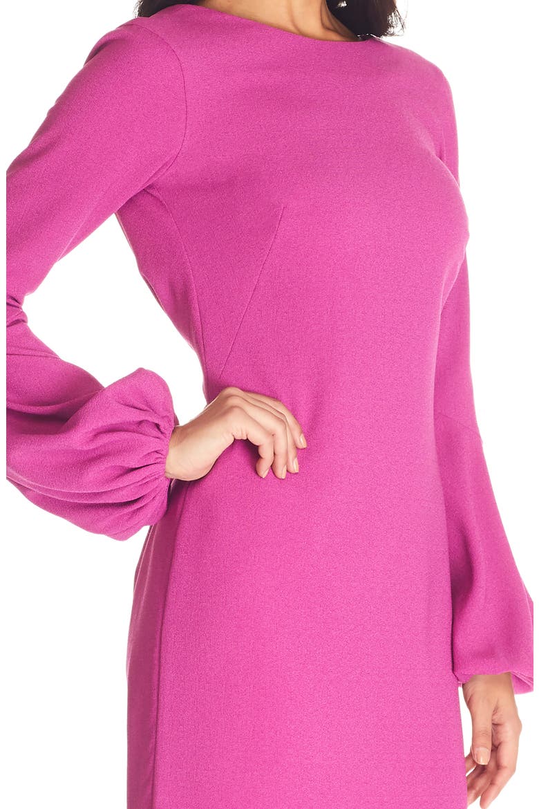 Mackenzie Long Sleeve Minidress, Alternate, color, HIBISCUS