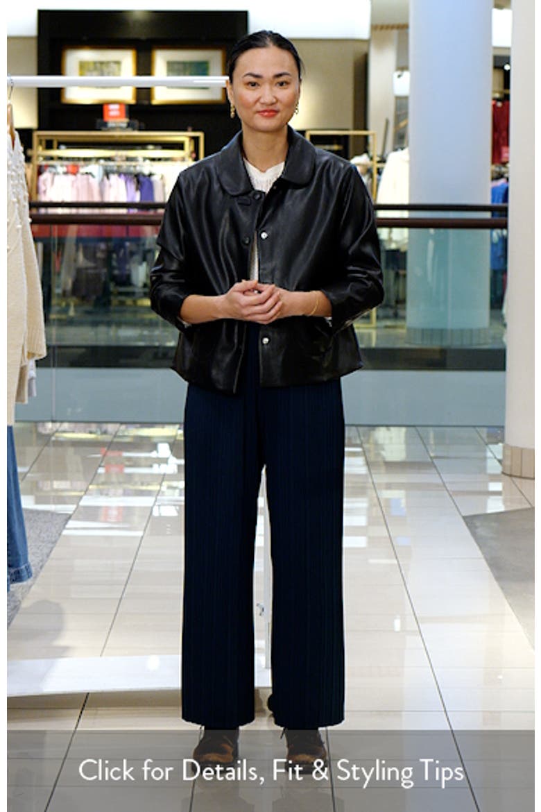 Evora Crop Faux Leather Jacket video