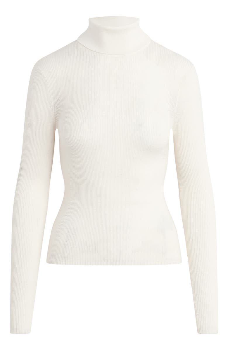 Favorite Daughter Amelia Rib Merino Wool Turtleneck Top, Alternate, color, Ivory