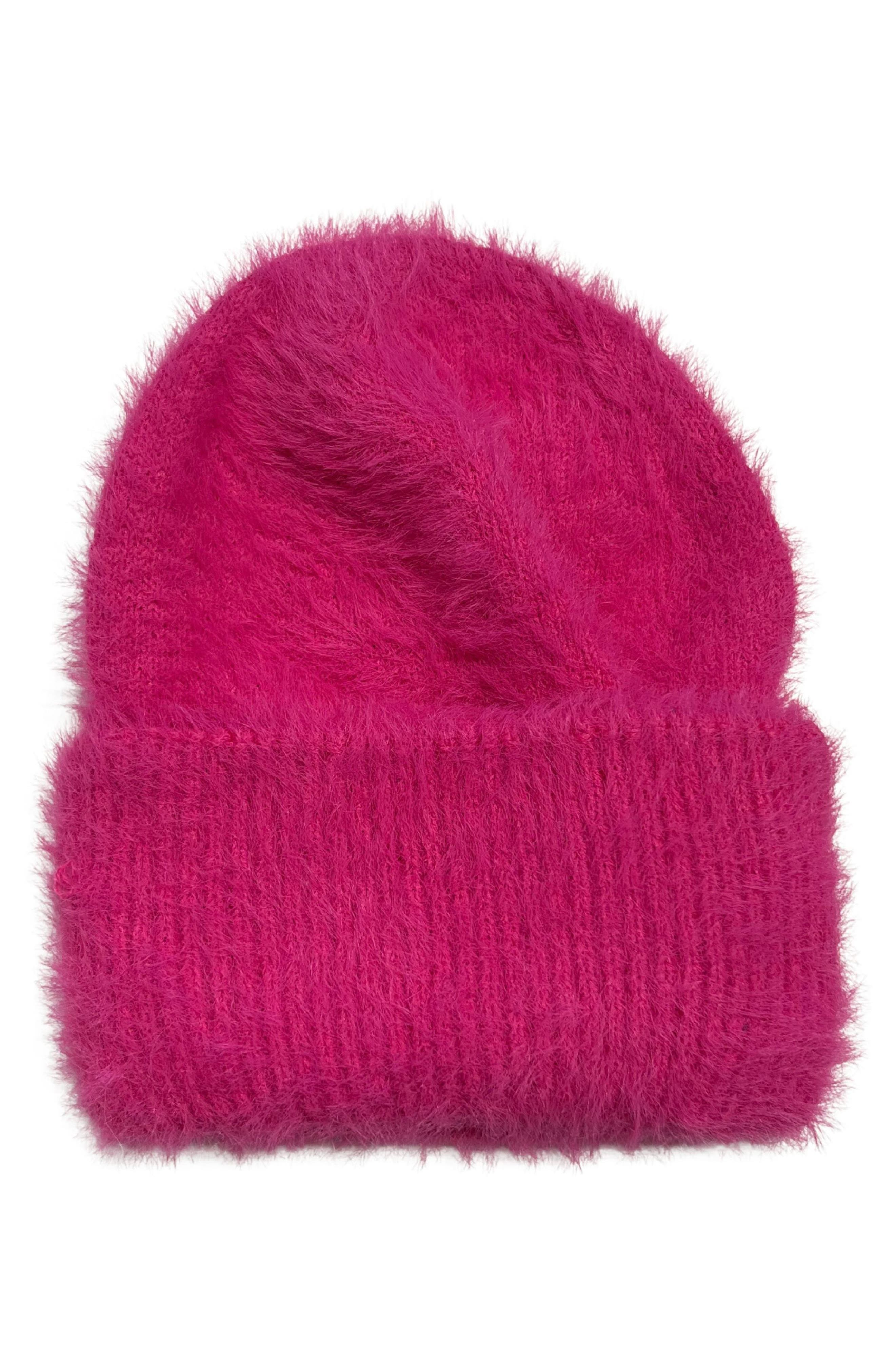 MARCUS ADLER Eyelash Knit Cuffed Beanie