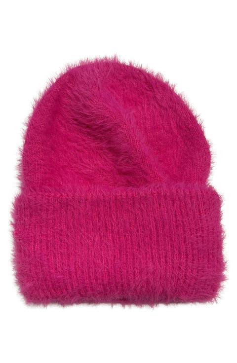 Eyelash Knit Cuffed Beanie