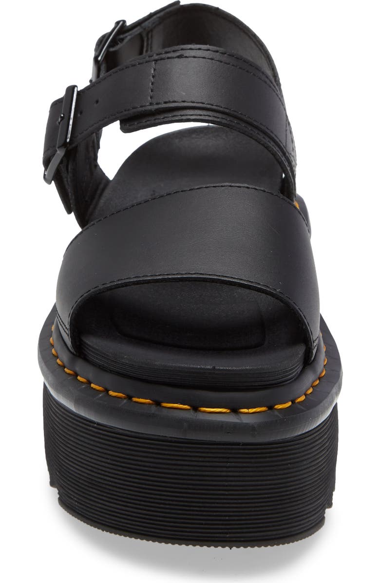 Dr. Martens Voss Quad Hydro Leather Platform Sandal, Alternate, color,