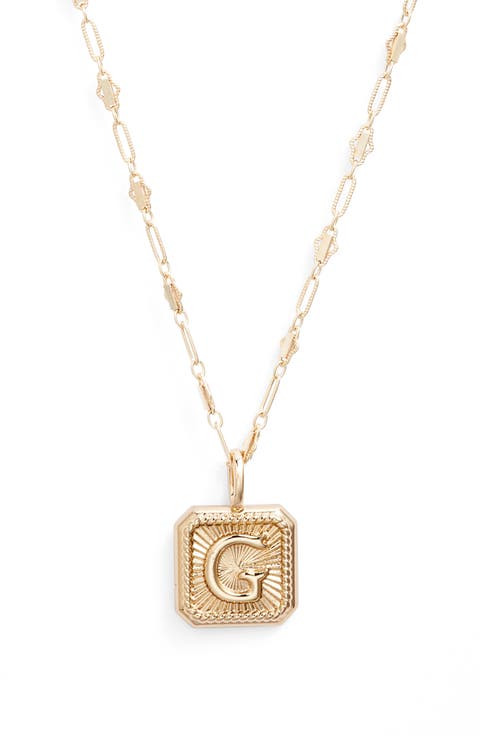 Harlow Initial Pendant Necklace