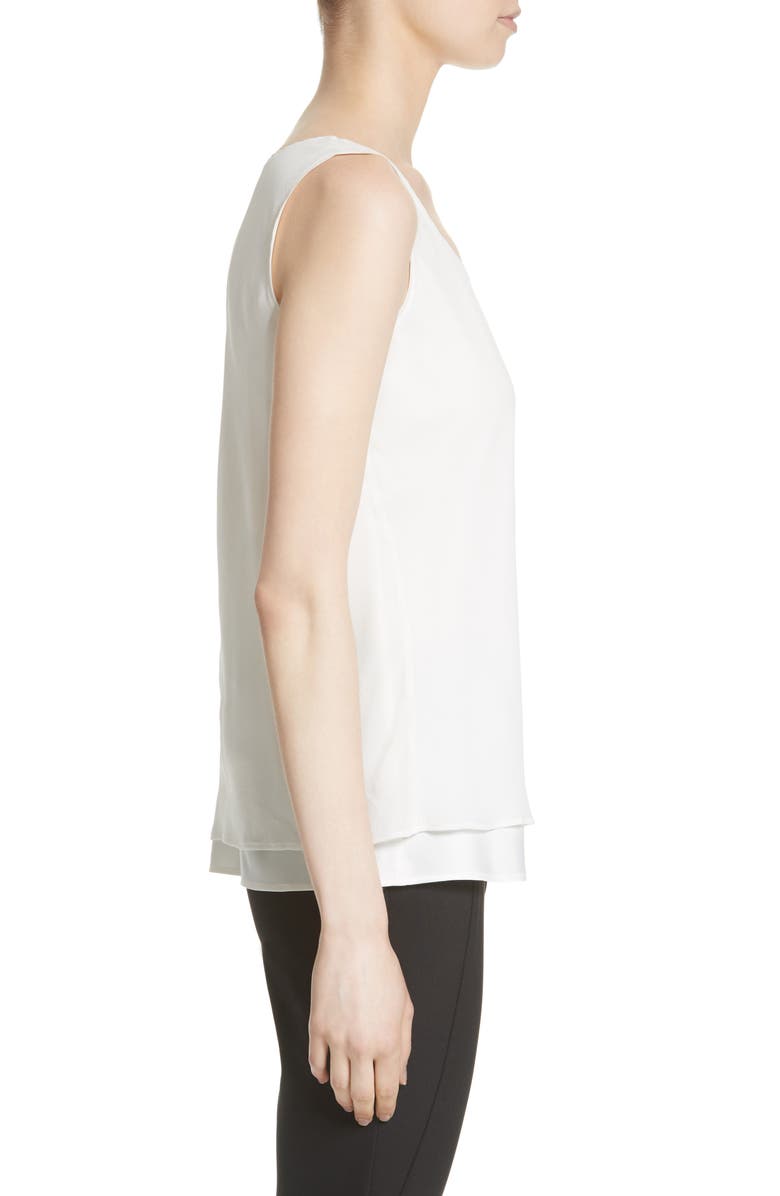 Lafayette 148 New York Ryan Layered Silk Blouse, Alternate, color, 