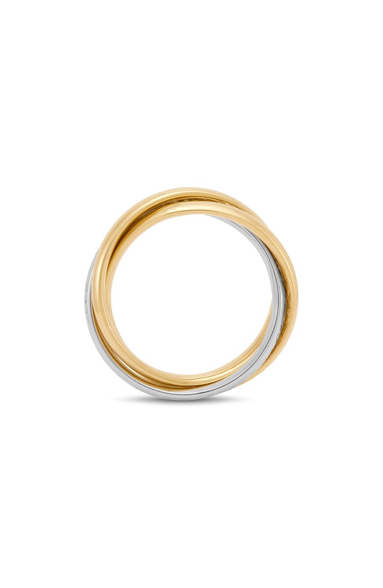 Frankie & Zoe Tube Crossover Band Ring, Alternate, color,