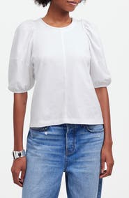 Madewell Puff Sleeve Cotton T-Shirt
