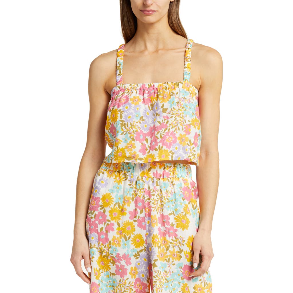 Vitamin A ® Tallows Crop Cover-up Top In Multi